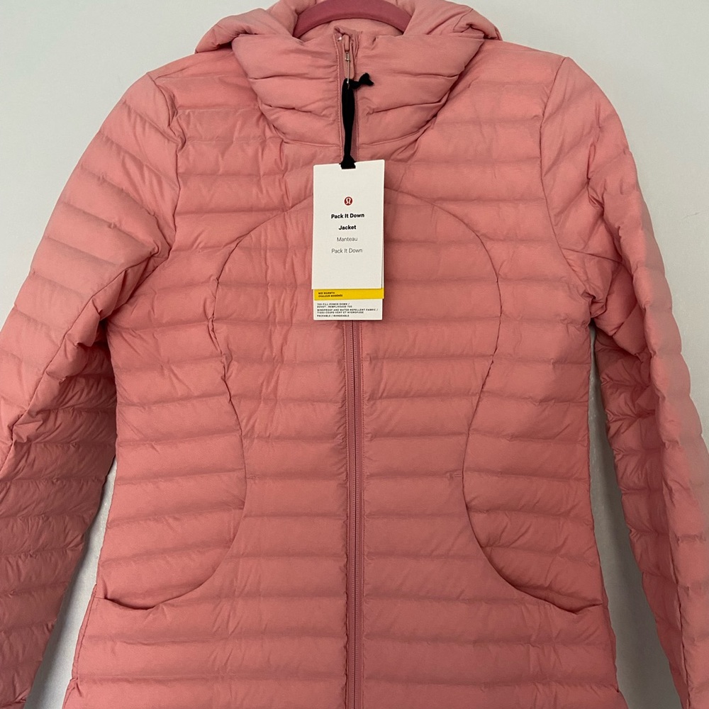 Lululemon Pack It Down Jacket, Color Pink Puff